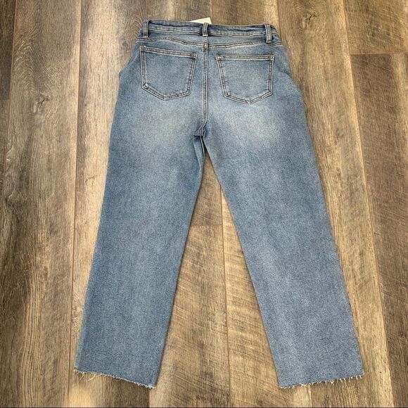 NWT Black Tape High Rise Mom Jeans Raw Hem Size 27 - Picture 9 of 13